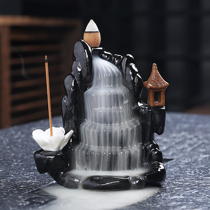 Black Backflow Incense Burner