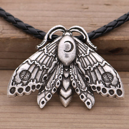 Death Moth Pendant Necklace