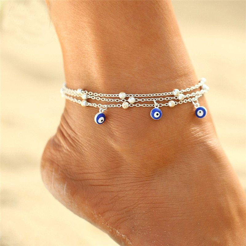 Evil Eye Charm Anklet