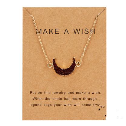 Make A Wish Moon Pendants