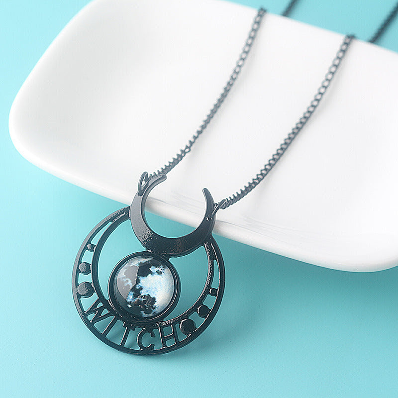 Crescent Moon Witch Necklace