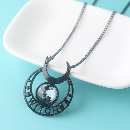 Crescent Moon Witch Necklace