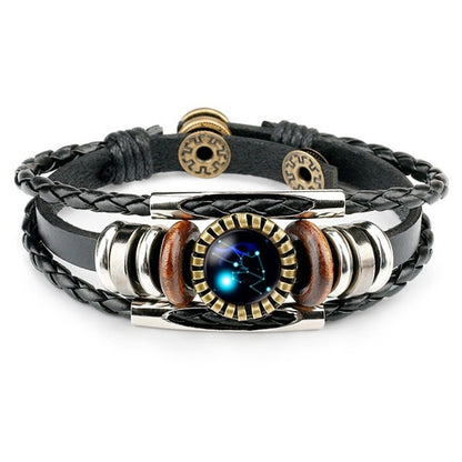 Zodiac Leather Bracelets