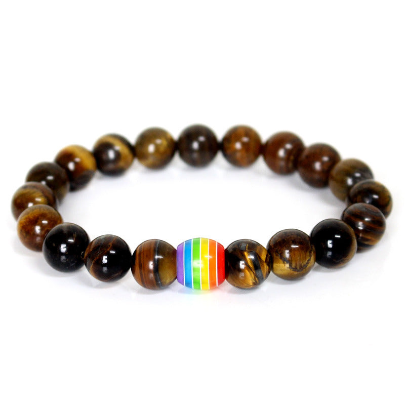 Rainbow Bead Bracelet Pride Color Options