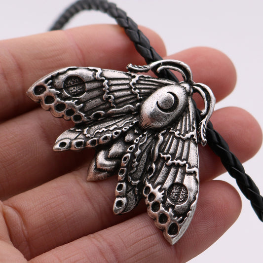 Death Moth Pendant Necklace