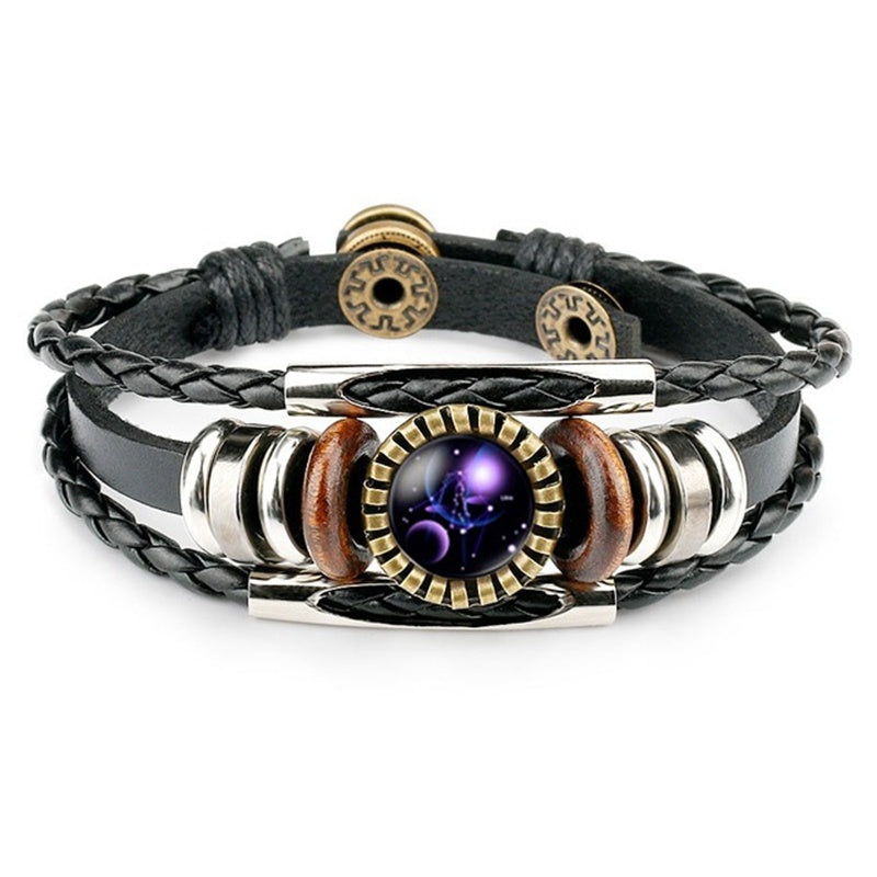Zodiac Leather Bracelets