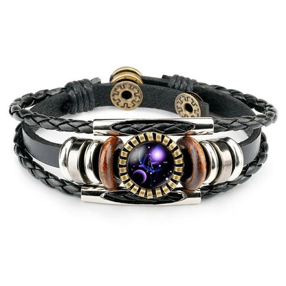 Zodiac Leather Bracelets