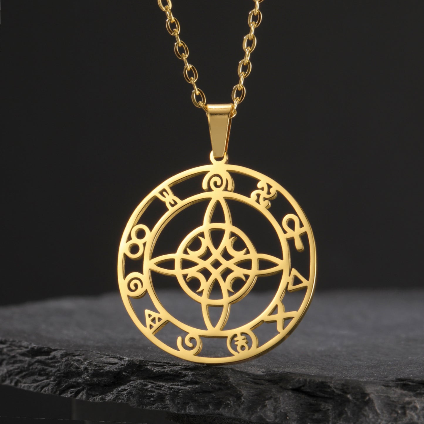 Celestial Quad Knot Necklace