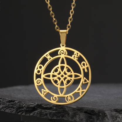 Celestial Quad Knot Necklace
