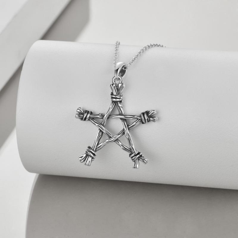 Wicker Pentagram Necklace