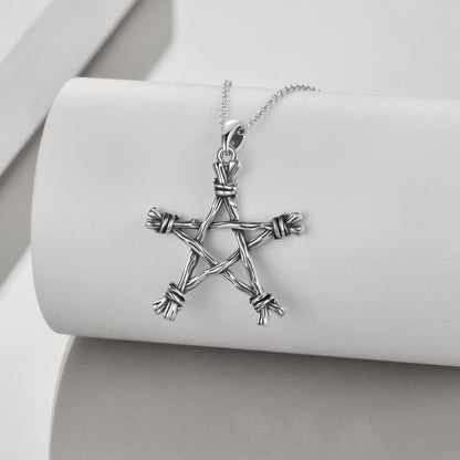 Wicker Pentagram Necklace