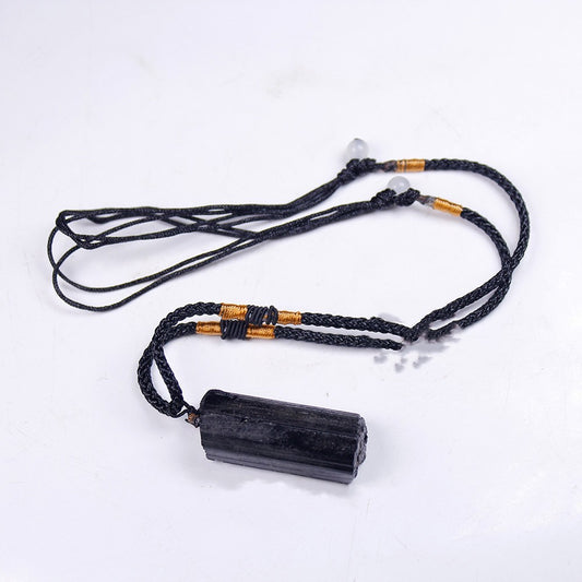 Black Tourmaline Stone Necklace