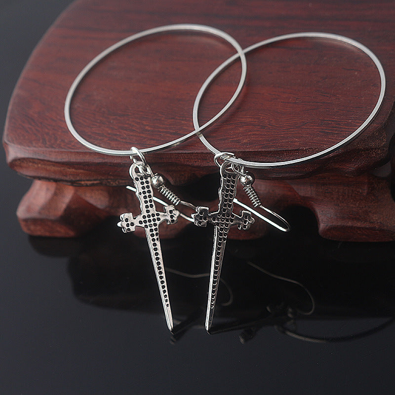 Dagger Hoop Earrings