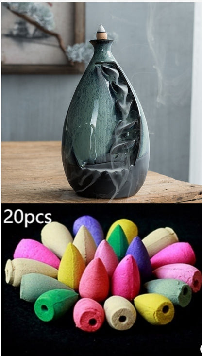Incense Burners and Backflow Cones Sets