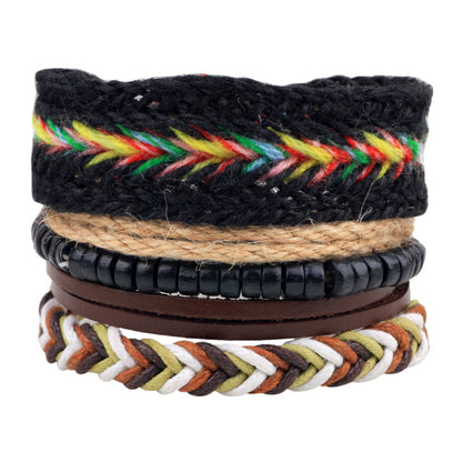 Stacking Leather Bracelet Sets