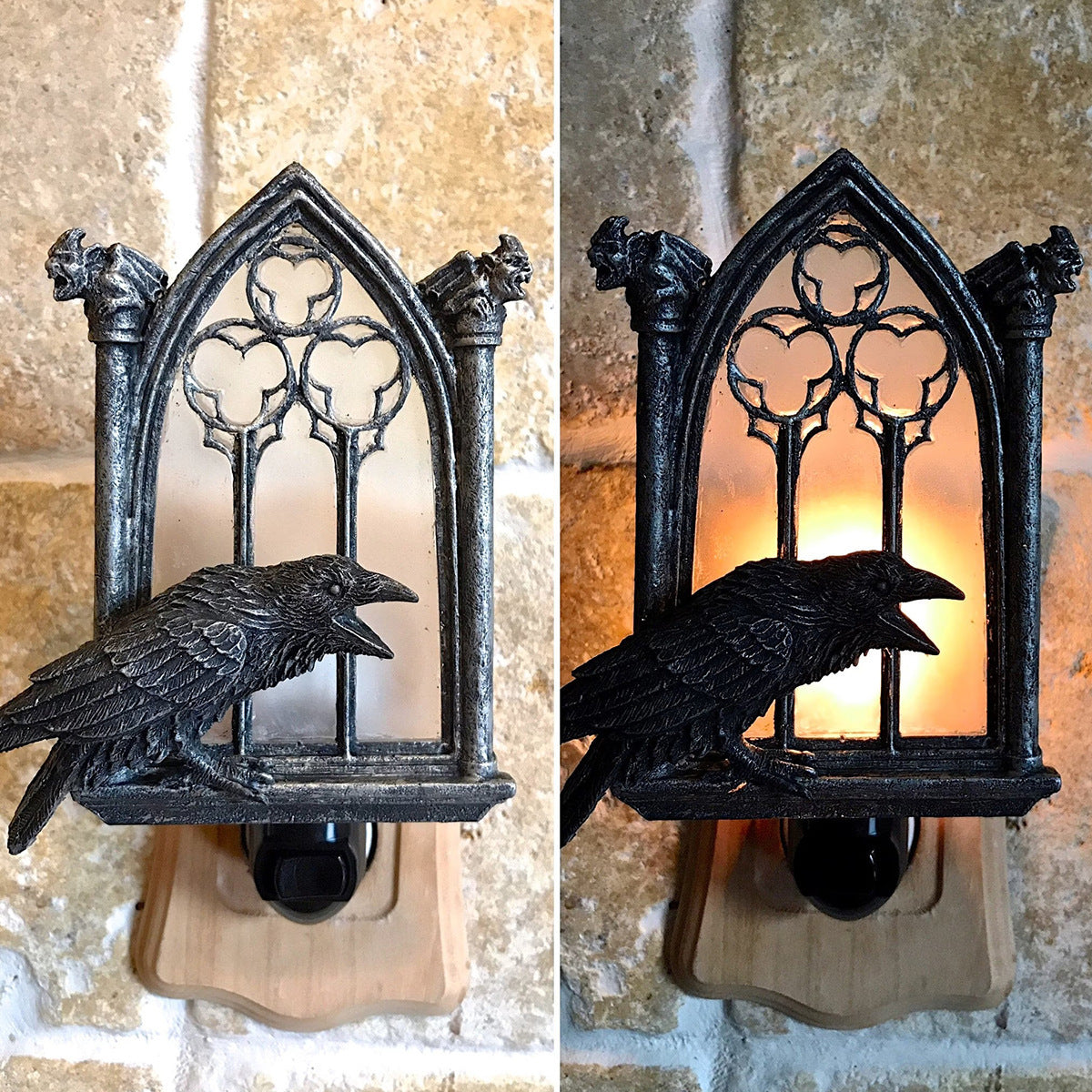 Crow Window Night Light