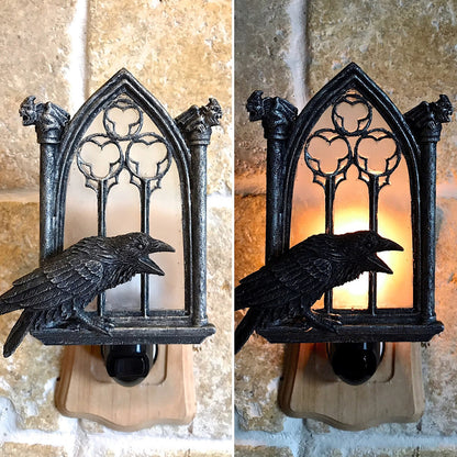 Crow Window Night Light