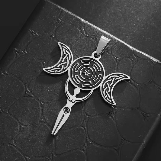 Moon Phase Knot Necklace