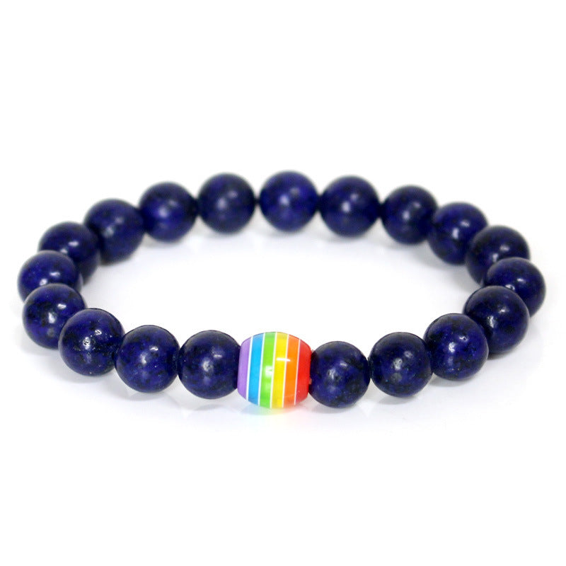 Rainbow Bead Bracelet Pride Color Options