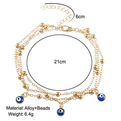 Evil Eye Charm Anklet