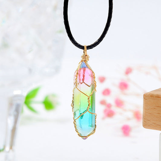 Rainbow Crystal Necklace