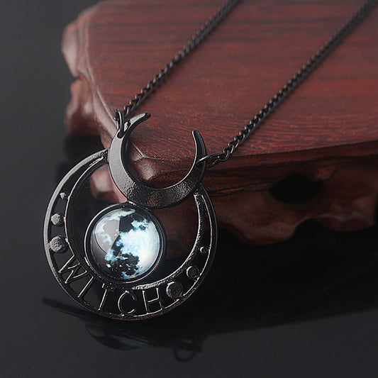 Crescent Moon Witch Necklace