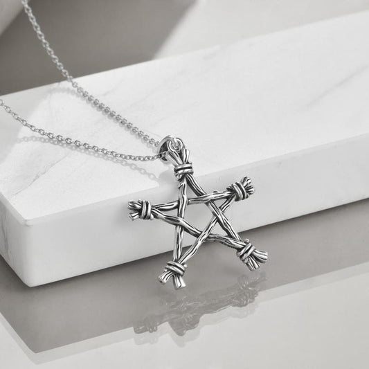 Wicker Pentagram Necklace