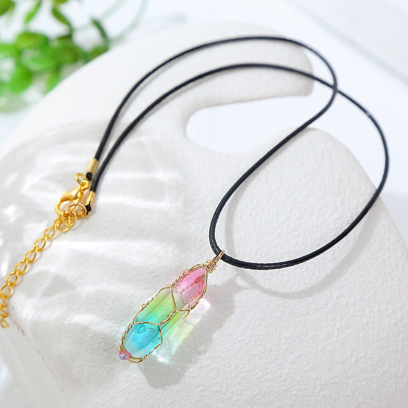 Rainbow Crystal Necklace