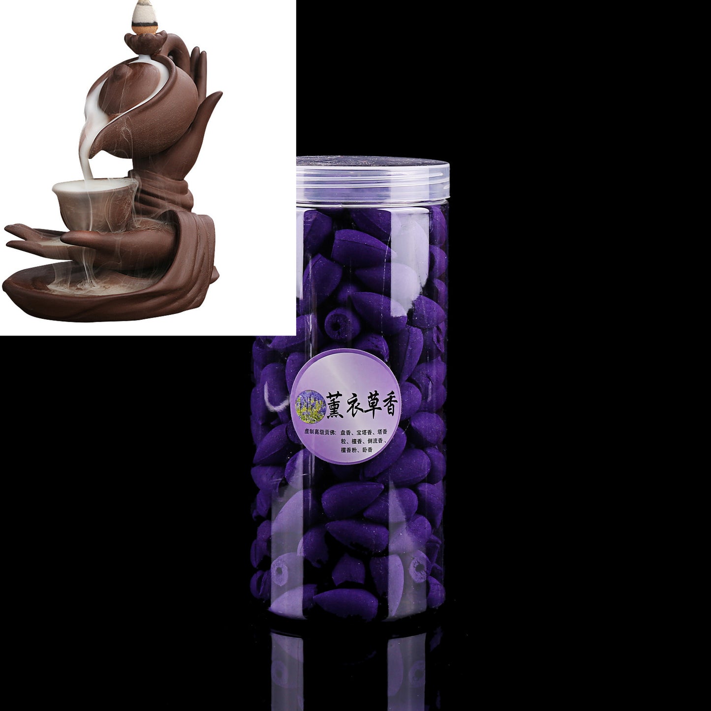 Hanging Pot Incense Burner and Cones Sets