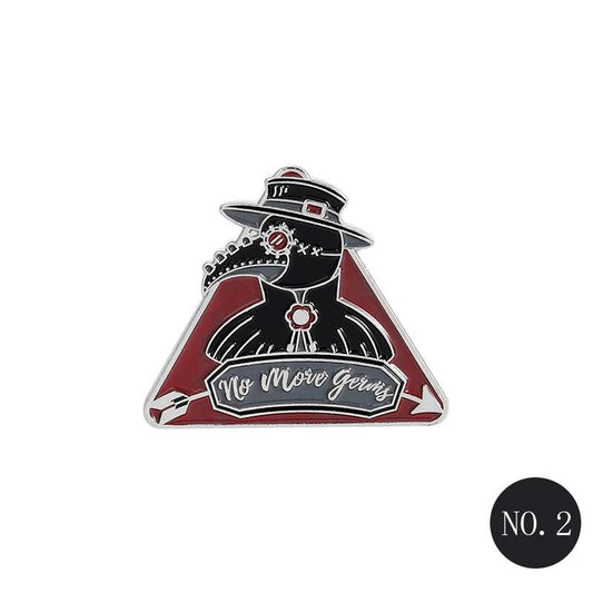 Various Plague Doctor Brooch Pins