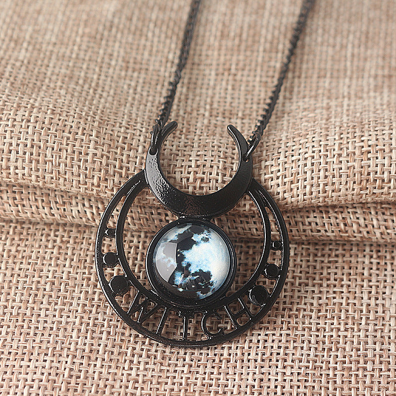 Crescent Moon Witch Necklace