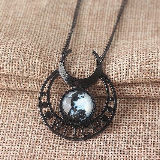 Crescent Moon Witch Necklace