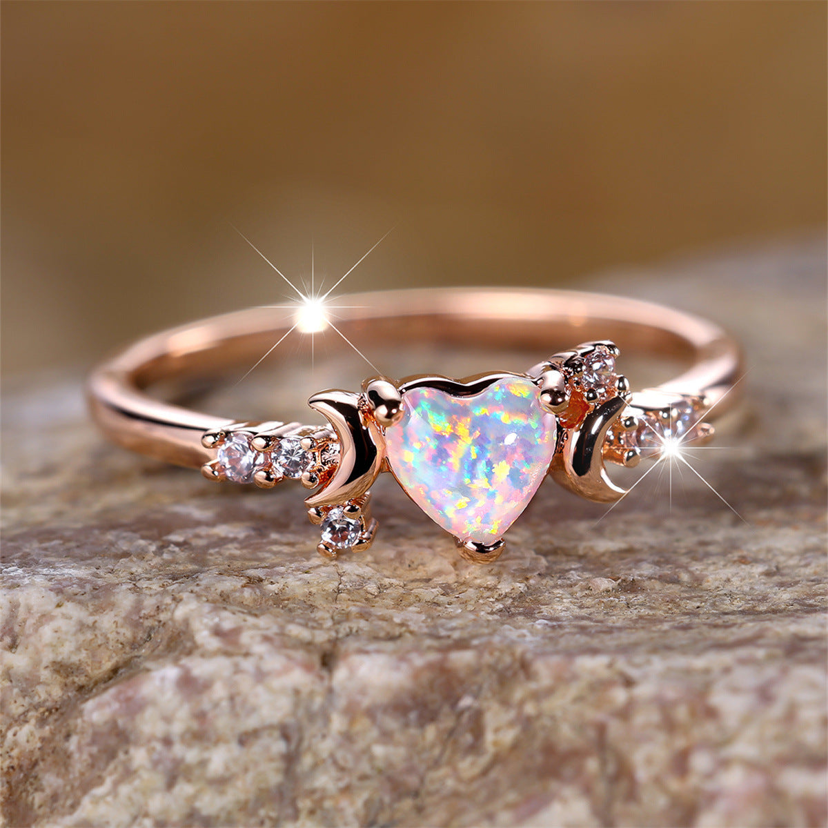 Triple Moon Love Ring