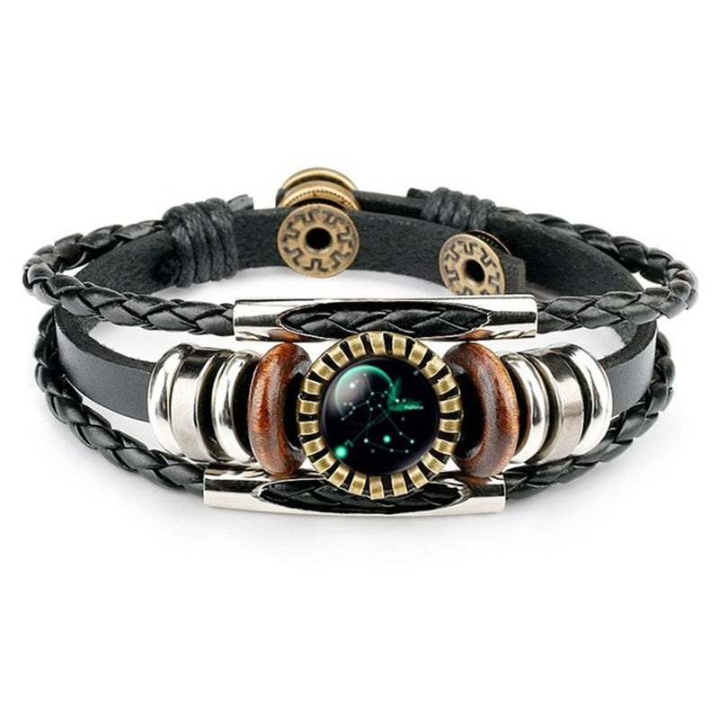 Zodiac Leather Bracelets