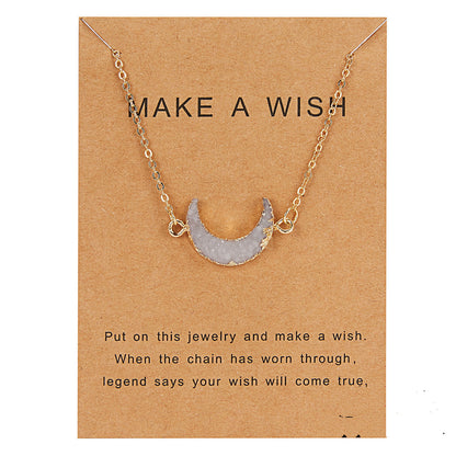 Make A Wish Moon Pendants