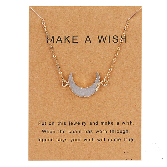Make A Wish Moon Pendants
