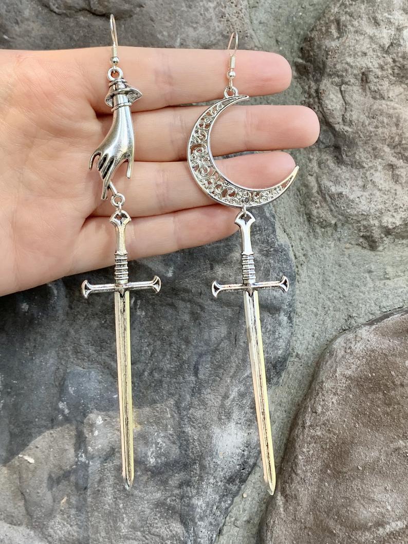 Dangling Sword Earrings