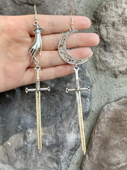 Dangling Sword Earrings