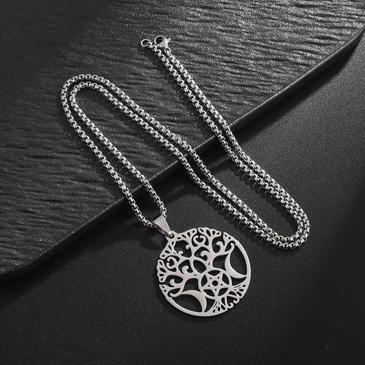 Triple Moon Life Necklace
