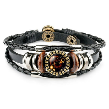 Zodiac Leather Bracelets