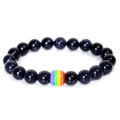 Rainbow Bead Bracelet Pride Color Options