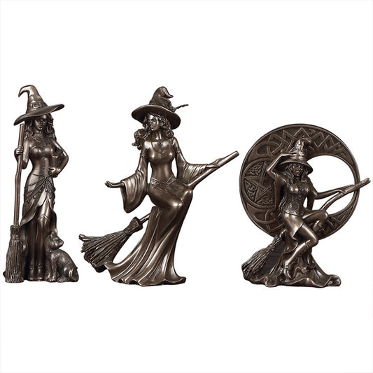 Bronze Witch Statues