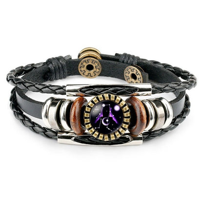 Zodiac Leather Bracelets