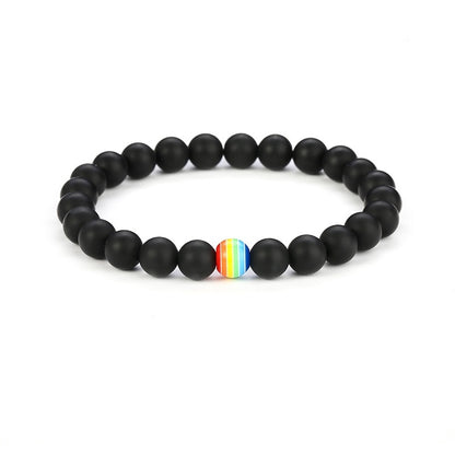 Rainbow Bead Bracelet Pride Color Options