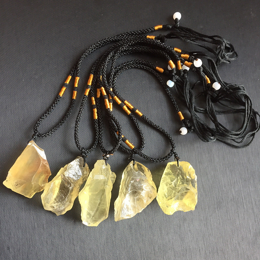 Topaz Stone Pendant Necklace