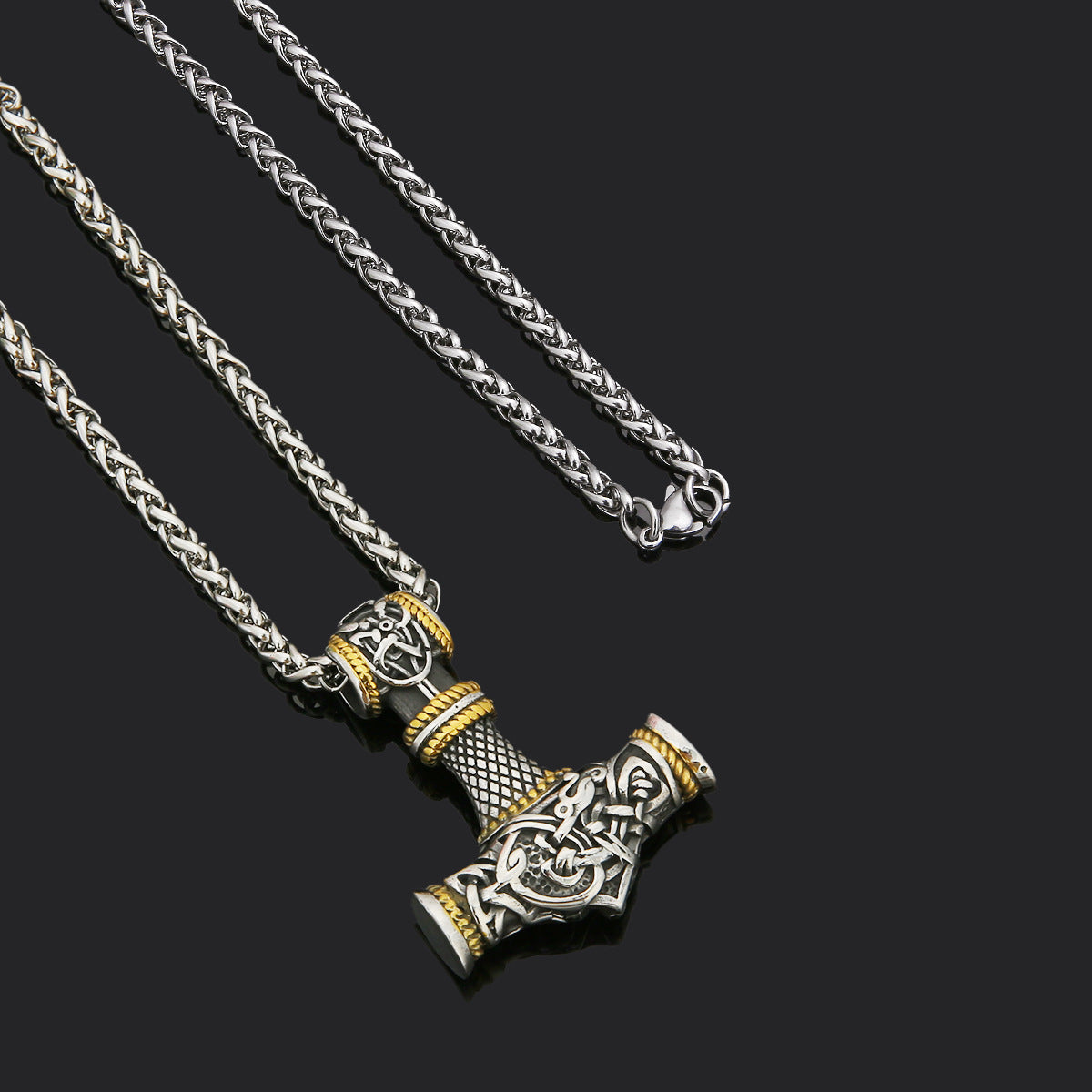 Mjolnir Stainless Steel Necklace