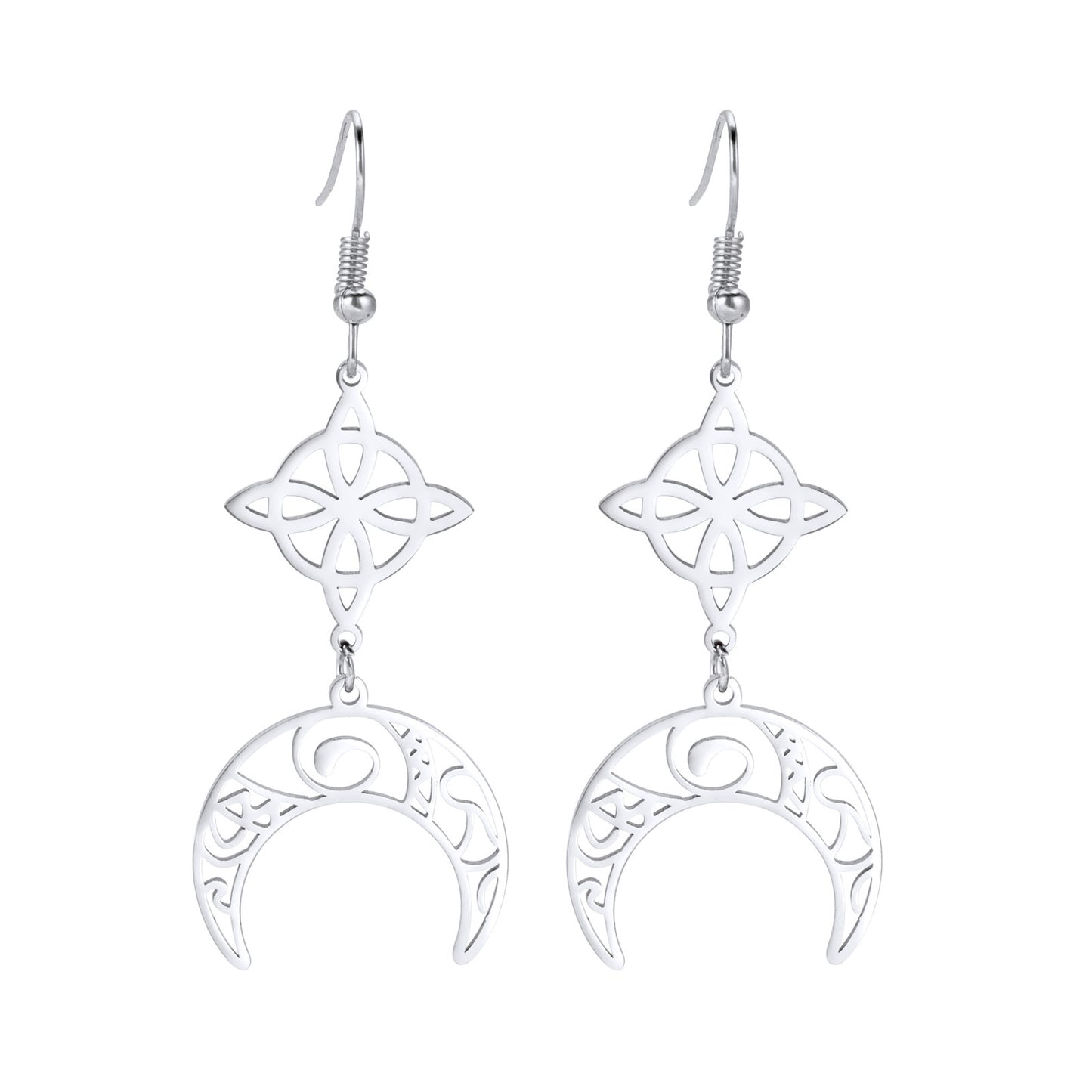 Crescent Celtic Earrings