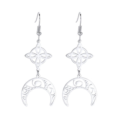 Crescent Celtic Earrings