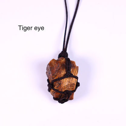 Woven Large Crystal Pendant
