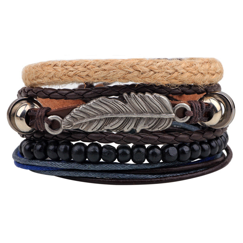 Stacking Leather Bracelet Sets